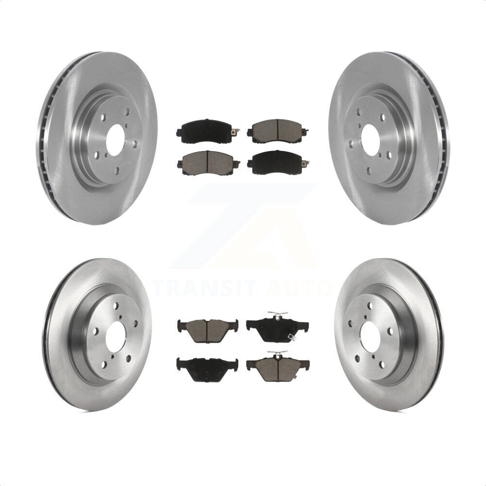 [Avant + Arrière] Kit de Disque et plaquette (céramique) de frein pour 2019-2021 Subaru Forester avec 316mm Diameter Rotor K8C-100822 par Transit Auto