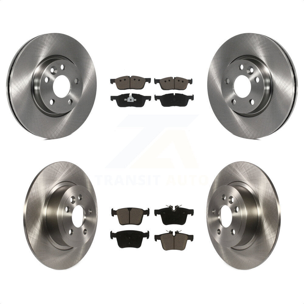 [Avant + Arrière] Kit de Disque et plaquette (céramique) de frein pour 2016-2017 Land Rover Range Evoque avec 300mm Diameter Rotor K8C-100826 par Transit Auto