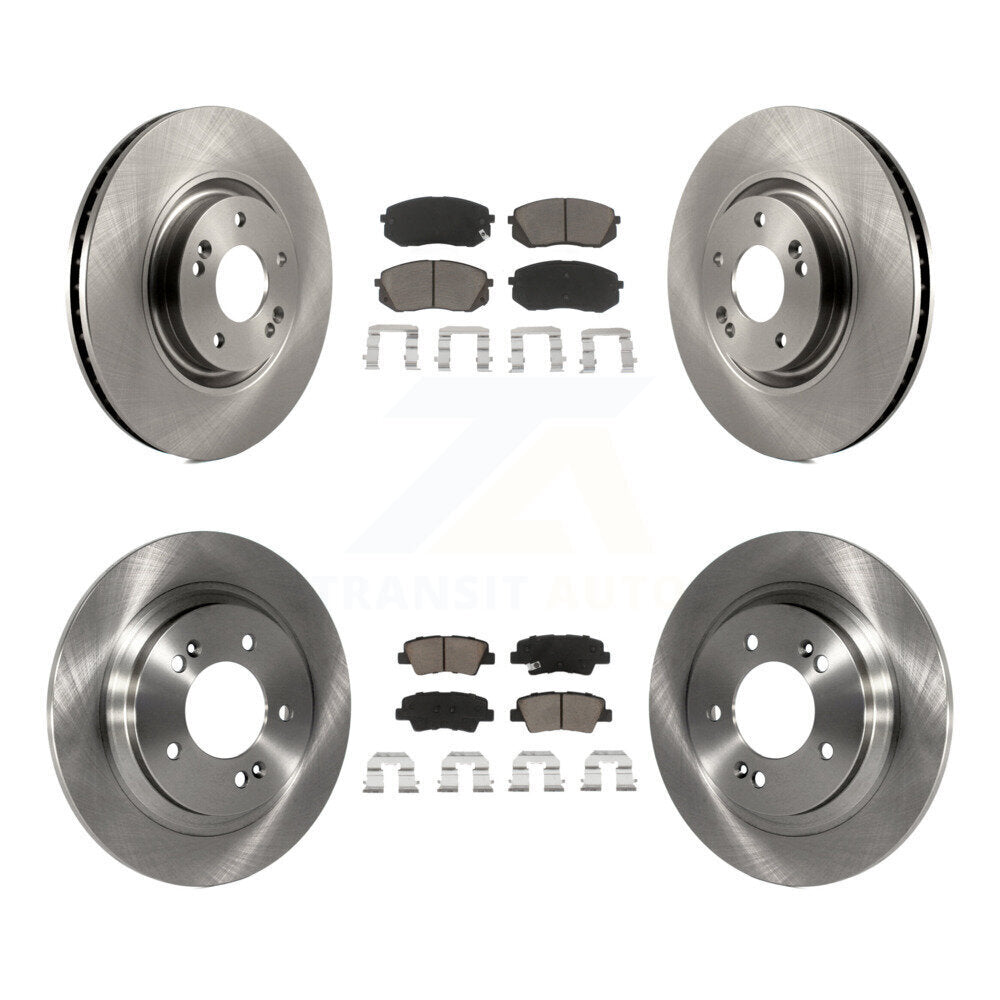 [Avant + Arrière] Kit de Disque et plaquette (céramique) de frein pour Hyundai Sonata Kia Cadenza avec Electric Parking K8C-100839