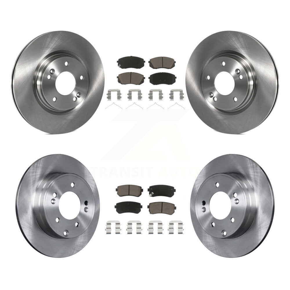 [Avant + Arrière] Kit de Disque et plaquette (céramique) de frein pour 2015-2016 Hyundai Sonata GAS engine avec Manual Parking K8C-100840