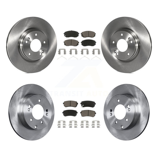 [Avant + Arrière] Kit de Disque et plaquette (céramique) de frein pour 2015-2016 Hyundai Sonata GAS engine avec Manual Parking K8C-100840