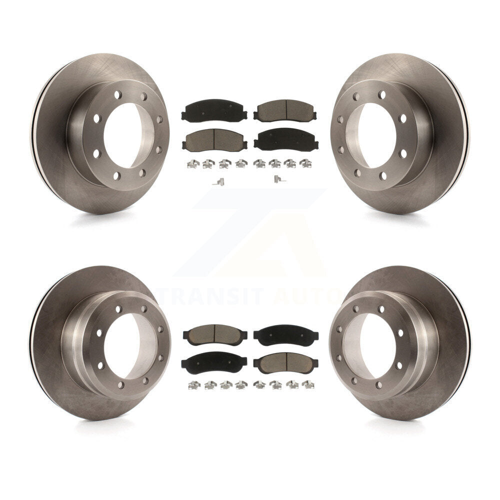 [Avant + Arrière] Kit de Disque et plaquette (céramique) de frein pour Ford F-350 Super Duty F-450 K8C-100845