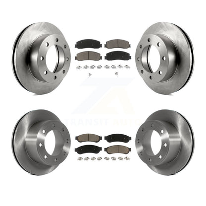 [Avant + Arrière] Kit de Disque et plaquette (céramique) de frein pour Ford F-250 Super Duty F-350 avec Single Wheels 4WD K8C-100847