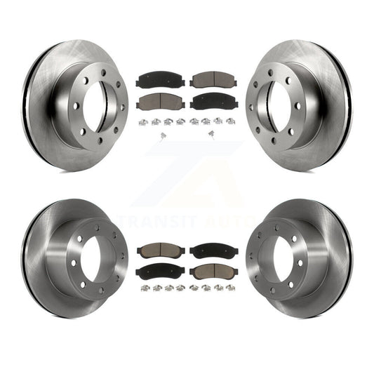 [Avant + Arrière] Kit de Disque et plaquette (céramique) de frein pour Ford F-250 Super Duty F-350 avec Single Wheels 4WD K8C-100847