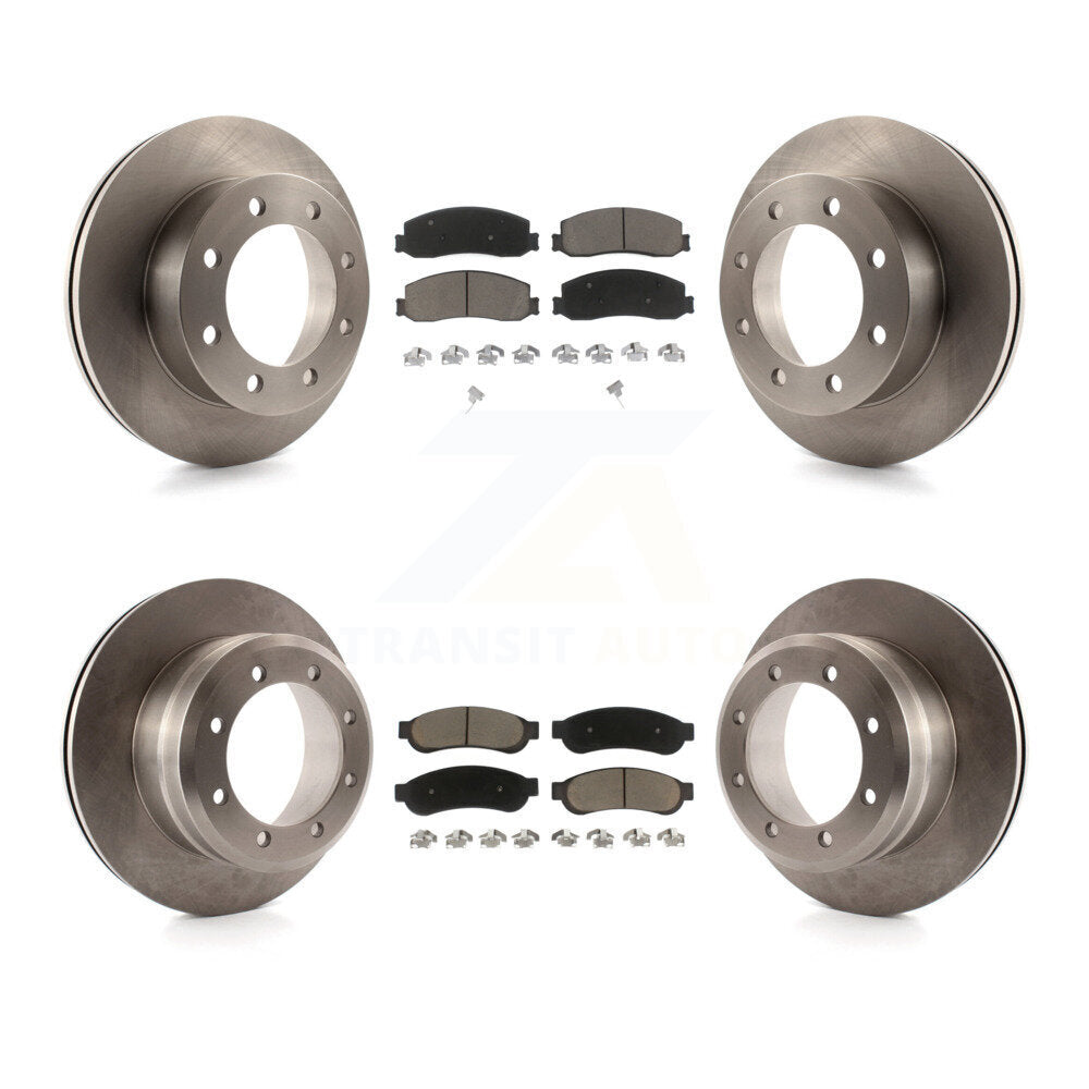 [Avant + Arrière] Kit de Disque et plaquette (céramique) de frein pour 2011 Ford F-350 Super Duty 4WD avec Dual Wheels K8C-100848