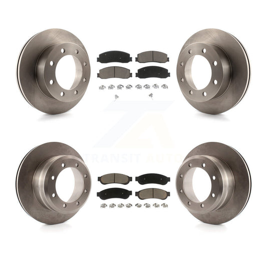 [Avant + Arrière] Kit de Disque et plaquette (céramique) de frein pour 2011 Ford F-350 Super Duty 4WD avec Dual Wheels K8C-100848
