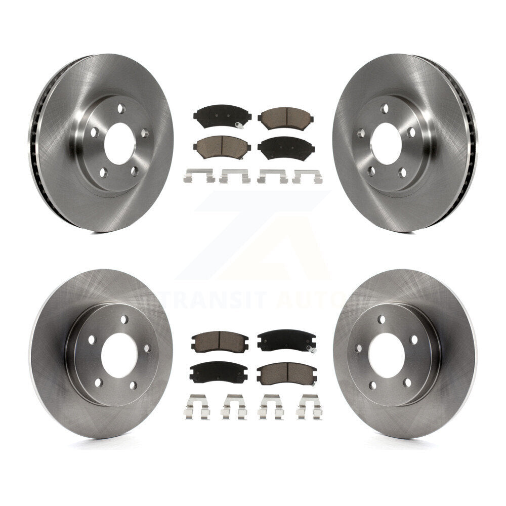 [Avant + Arrière] Kit de Disque et plaquette (céramique) de frein pour Cadillac DeVille Buick Park Avenue Eldorado Oldsmobile Aurora Riviera Seville K8C-100851