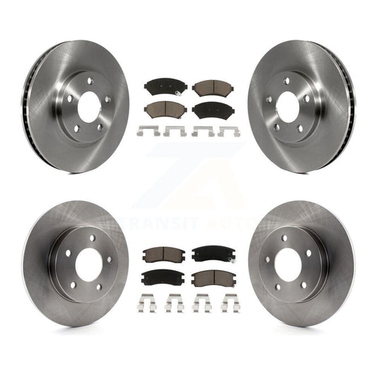 [Avant + Arrière] Kit de Disque et plaquette (céramique) de frein pour Cadillac DeVille Buick Park Avenue Eldorado Oldsmobile Aurora Riviera Seville K8C-100851