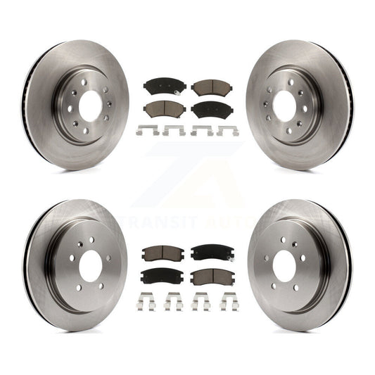 [Avant + Arrière] Kit de Disque et plaquette (céramique) de frein pour 2003-2004 Cadillac Seville avec Vented Rotor K8C-100856