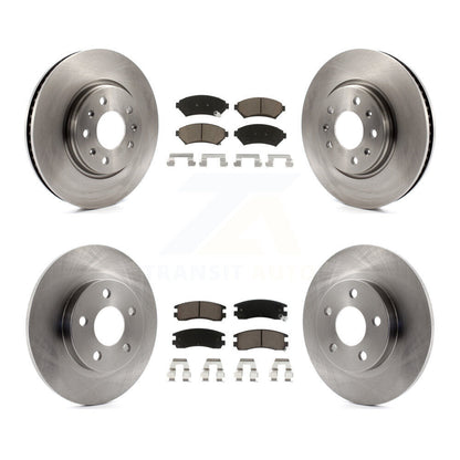 [Avant + Arrière] Kit de Disque et plaquette (céramique) de frein pour 2003-2004 Cadillac Seville avec Solid Rotor K8C-100857