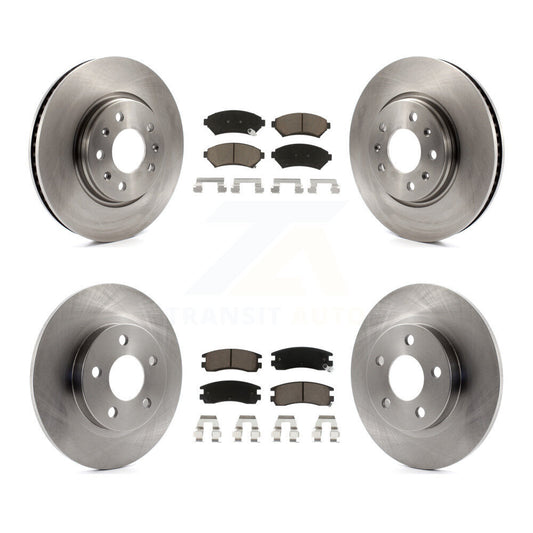 [Avant + Arrière] Kit de Disque et plaquette (céramique) de frein pour 2003-2004 Cadillac Seville avec Solid Rotor K8C-100857