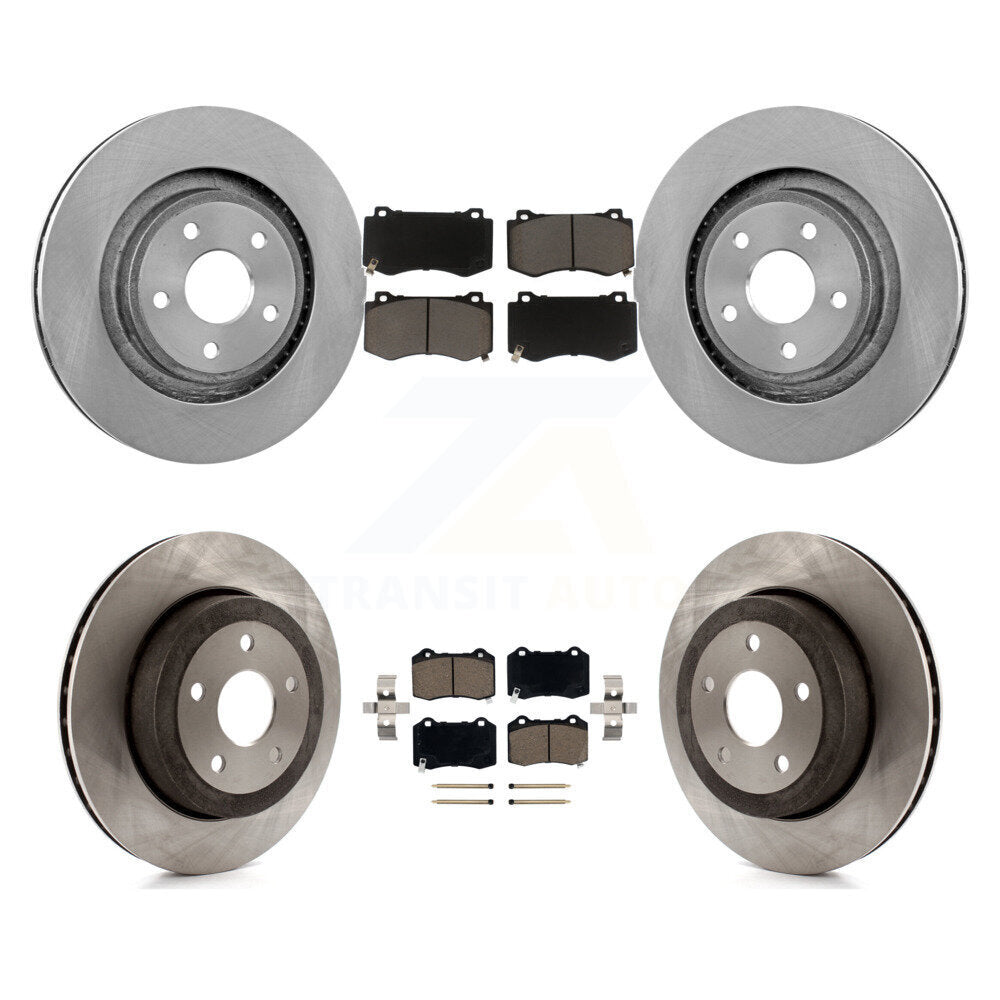 [Avant + Arrière] Kit de Disque et plaquette (céramique) de frein pour 2006-2010 Jeep Grand Cherokee SRT8 K8C-100865