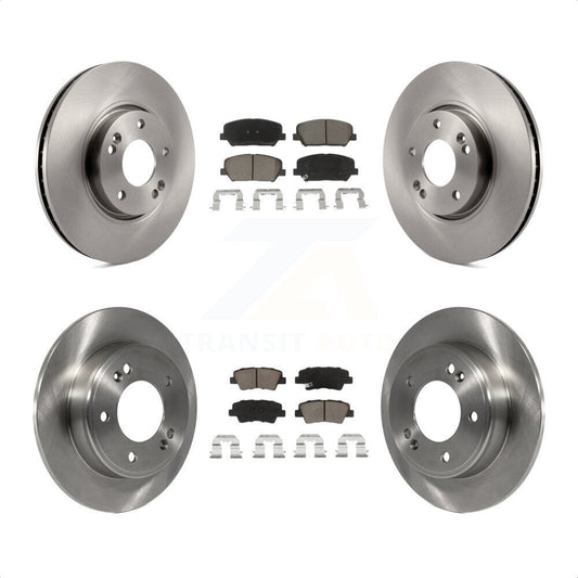 [Avant + Arrière] Kit de Disque et plaquette (céramique) de frein pour Kia Forte Forte5 Koup K8C-100866 par Transit Auto