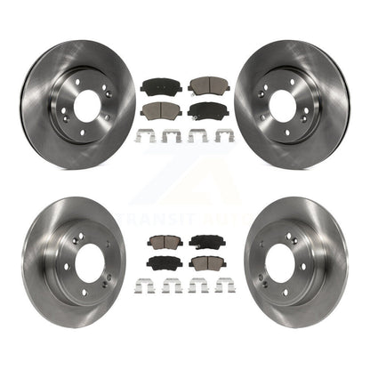 [Avant + Arrière] Kit de Disque et plaquette (céramique) de frein pour Hyundai Elantra Kia Forte Veloster GT Forte5 Coupe Koup K8C-100867