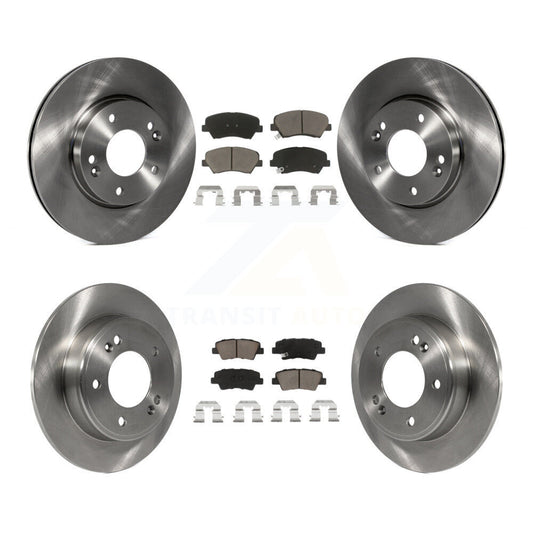 [Avant + Arrière] Kit de Disque et plaquette (céramique) de frein pour Hyundai Elantra Kia Forte Veloster GT Forte5 Coupe Koup K8C-100867