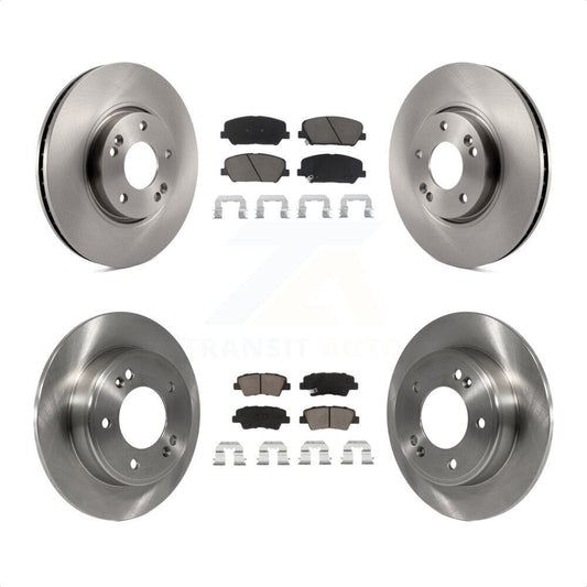 [Avant + Arrière] Kit de Disque et plaquette (céramique) de frein pour Hyundai Veloster Kia Forte Koup K8C-100868 par Transit Auto