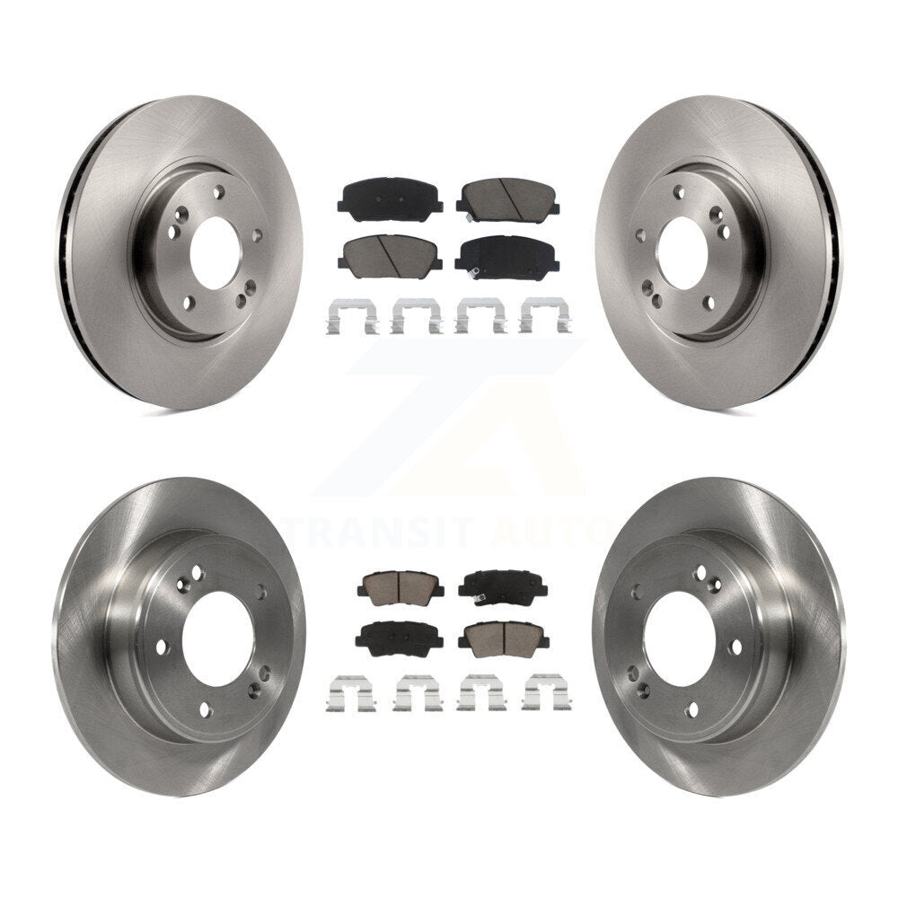 [Avant + Arrière] Kit de Disque et plaquette (céramique) de frein pour Hyundai Veloster Kia Forte Koup K8C-100868