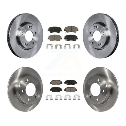 [Avant + Arrière] Kit de Disque et plaquette (céramique) de frein pour 2014 Kia Forte5 EX K8C-100869 par Transit Auto