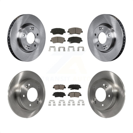 [Avant + Arrière] Kit de Disque et plaquette (céramique) de frein pour 2014 Kia Forte5 EX K8C-100869 par Transit Auto