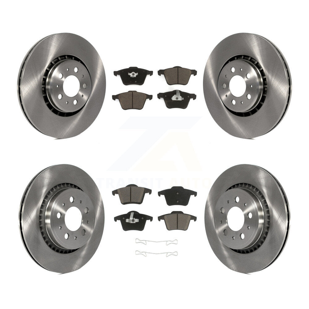 [Avant + Arrière] Kit de Disque et plaquette (céramique) de frein pour 2003-2014 Volvo XC90 avec 336mm Diameter Rotor K8C-100873