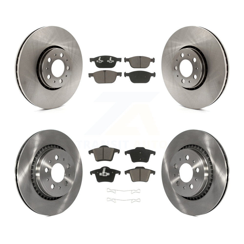 [Avant + Arrière] Kit de Disque et plaquette (céramique) de frein pour 2003-2014 Volvo XC90 avec 328mm Diameter Rotor K8C-100874
