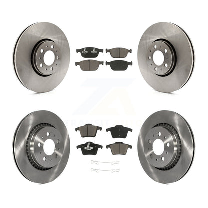 [Avant + Arrière] Kit de Disque et plaquette (céramique) de frein pour 2003-2014 Volvo XC90 avec 328mm Diameter Rotor K8C-100874