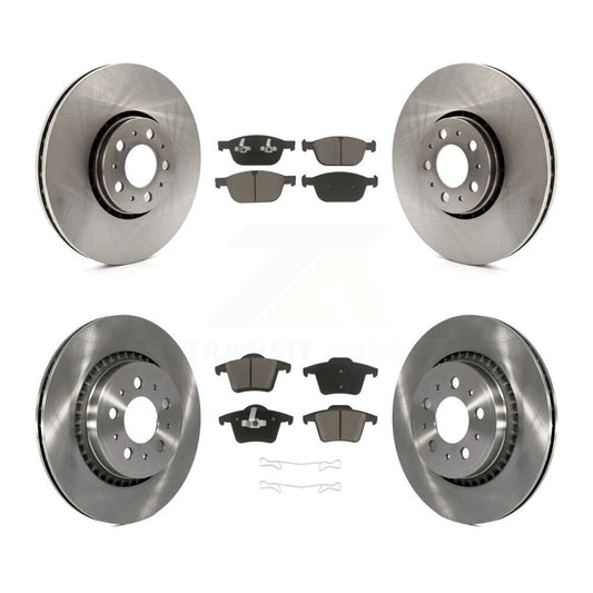 [Avant + Arrière] Kit de Disque et plaquette (céramique) de frein pour 2003-2014 Volvo XC90 avec 328mm Diameter Rotor K8C-100874