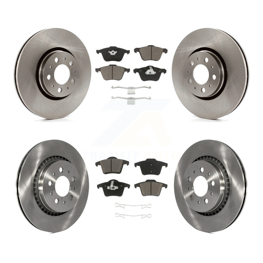 [Avant + Arrière] Kit de Disque et plaquette (céramique) de frein pour 2003-2014 Volvo XC90 avec 316mm Diameter Rotor K8C-100875