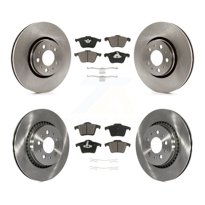 [Avant + Arrière] Kit de Disque et plaquette (céramique) de frein pour 2003-2014 Volvo XC90 avec 316mm Diameter Rotor K8C-100875