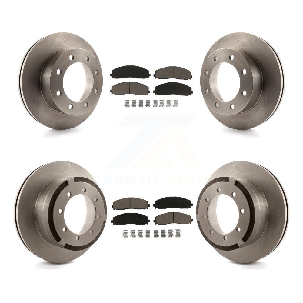 [Avant + Arrière] Kit de Disque et plaquette (céramique) de frein pour 2013 Ford F-350 Super Duty 4WD avec Dual Wheels K8C-100891