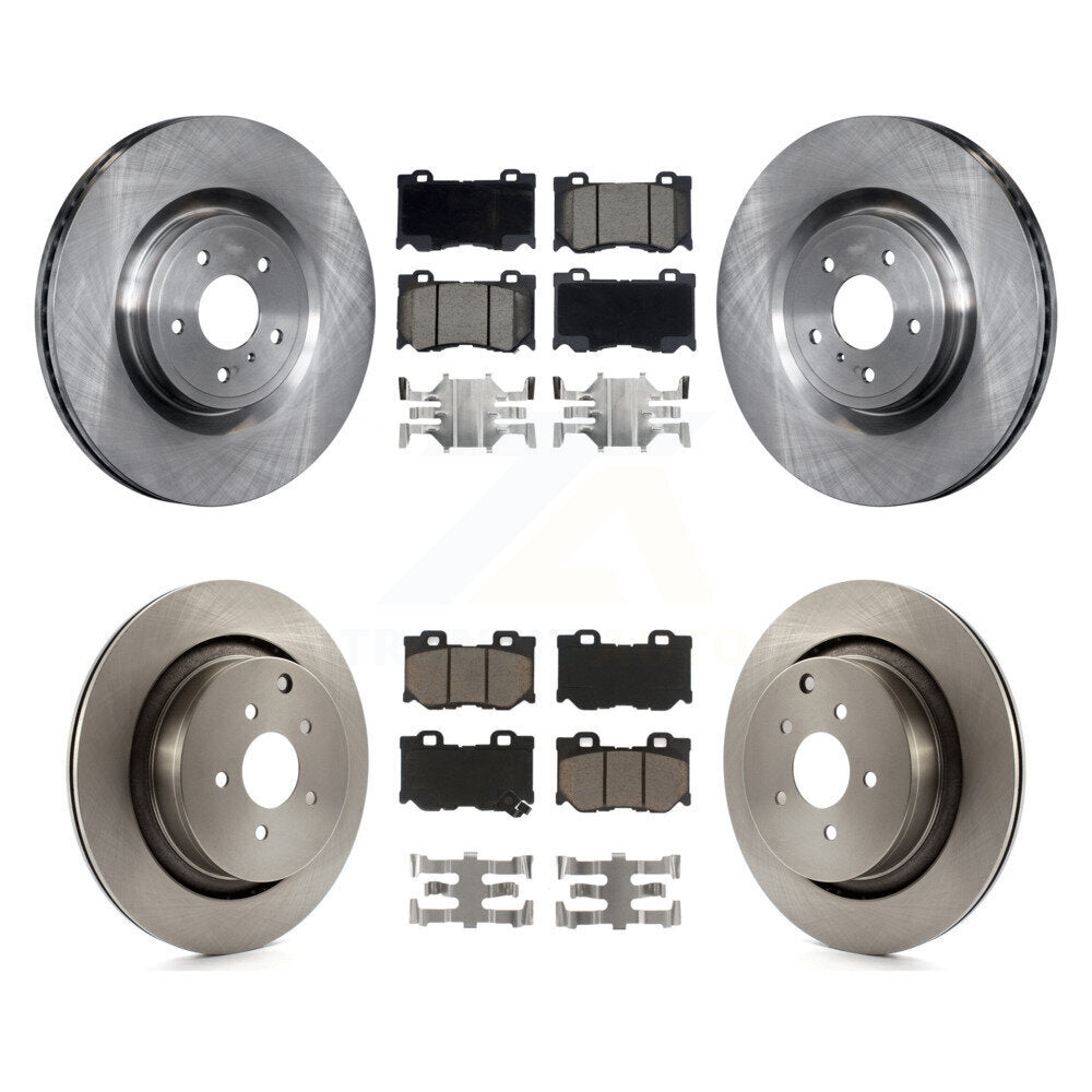 [Avant + Arrière] Kit de Disque et plaquette (céramique) de frein pour INFINITI Q50 M37 Q60 Q70 Q70L QX70 M56 FX50 K8C-100893