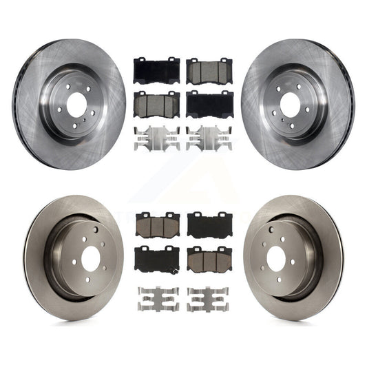 [Avant + Arrière] Kit de Disque et plaquette (céramique) de frein pour INFINITI Q50 M37 Q60 Q70 Q70L QX70 M56 FX50 K8C-100893