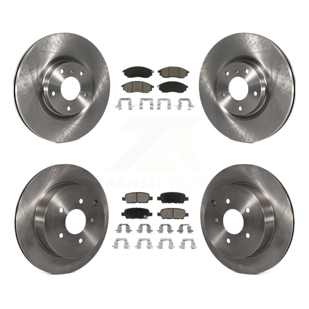 [Avant + Arrière] Kit de Disque et plaquette (céramique) de frein pour Nissan Murano INFINITI M37 QX70 Q70 Q70L M56 M35h K8C-100894