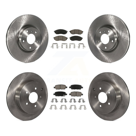 [Avant + Arrière] Kit de Disque et plaquette (céramique) de frein pour Nissan Murano INFINITI M37 QX70 Q70 Q70L M56 M35h K8C-100894