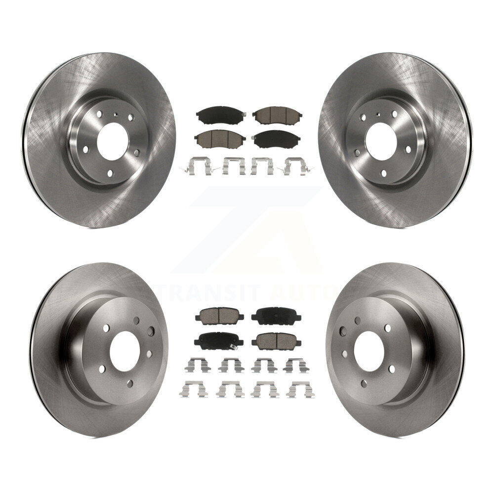 [Avant + Arrière] Kit de Disque et plaquette (céramique) de frein pour INFINITI G37 G35 M35 Nissan 350Z EX35 370Z G25 M45 Q40 QX50 EX37 K8C-100897