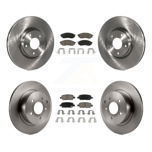 [Avant + Arrière] Kit de Disque et plaquette (céramique) de frein pour INFINITI G37 G35 M35 Nissan 350Z EX35 370Z G25 M45 Q40 QX50 EX37 K8C-100897