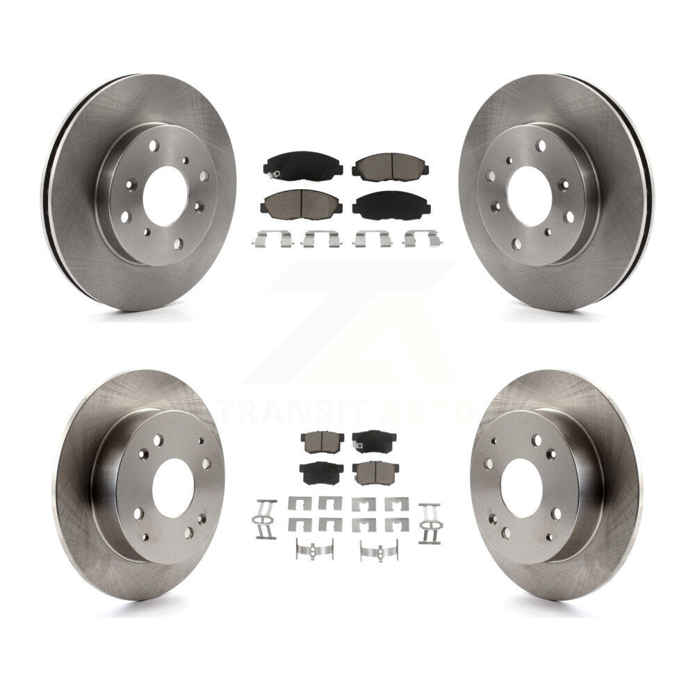 [Avant + Arrière] Kit de Disque et plaquette (céramique) de frein pour 1998-2002 Honda Accord Sedan avec 2.3L K8C-100901
