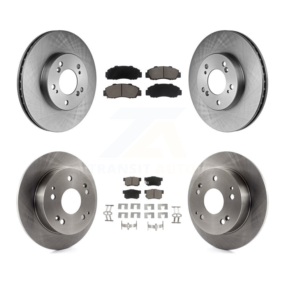[Avant + Arrière] Kit de Disque et plaquette (céramique) de frein pour 1997-2001 Acura Integra Type R K8C-100907