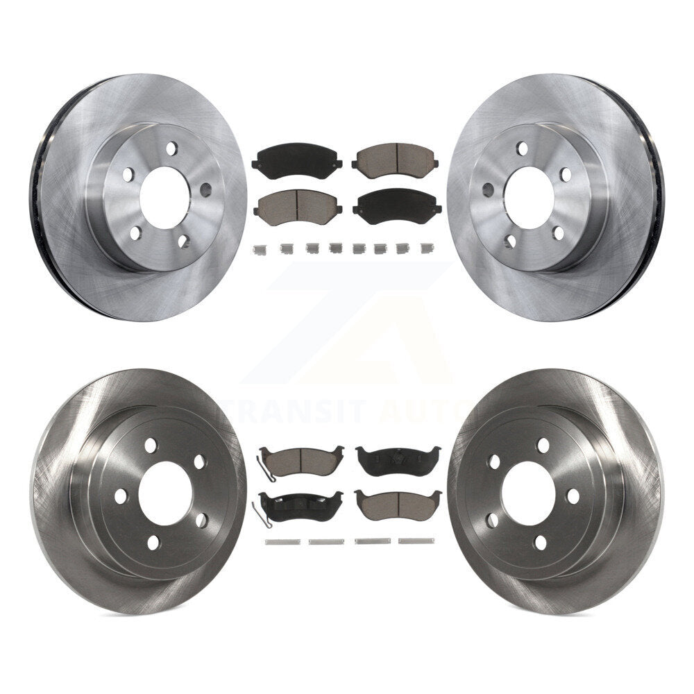 [Avant + Arrière] Kit de Disque et plaquette (céramique) de frein pour 2003-2007 Jeep Liberty K8C-100909
