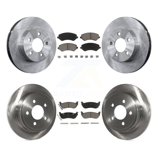 [Avant + Arrière] Kit de Disque et plaquette (céramique) de frein pour 2003-2007 Jeep Liberty K8C-100909