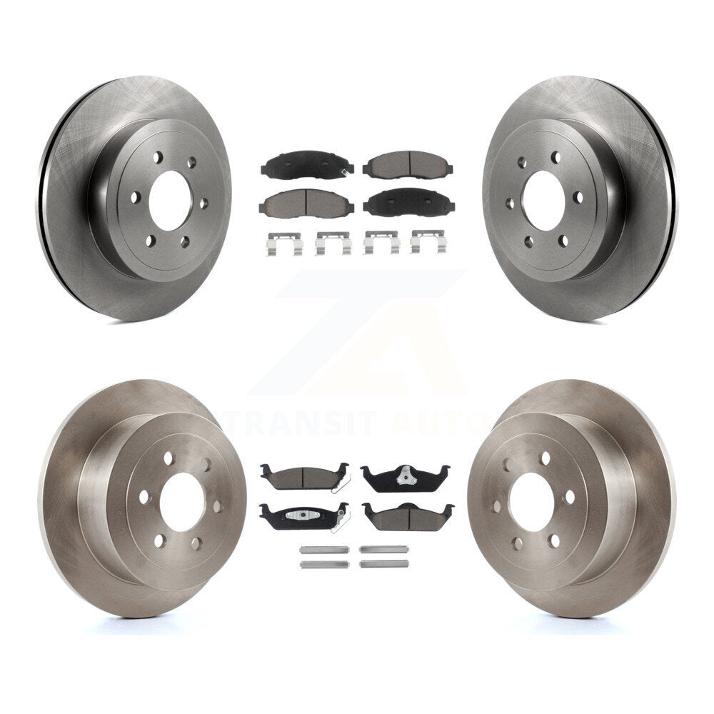 [Avant + Arrière] Kit de Disque et plaquette (céramique) de frein pour 2003-2004 Dodge Dakota K8C-100914