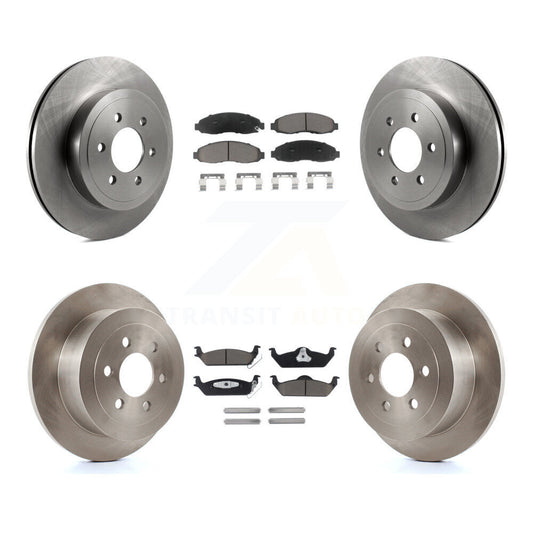 [Avant + Arrière] Kit de Disque et plaquette (céramique) de frein pour 2003-2004 Dodge Dakota K8C-100914