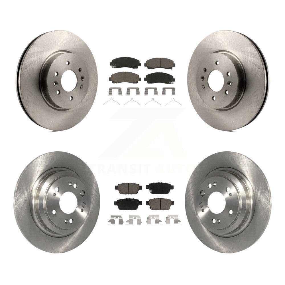 [Avant + Arrière] Kit de Disque et plaquette (céramique) de frein pour 2009-2014 Acura TL K8C-100930