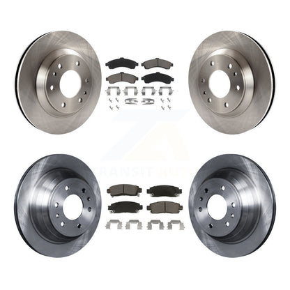 [Avant + Arrière] Kit de Disque et plaquette (céramique) de frein pour Chevrolet Trailblazer GMC Envoy Buick Rainier Oldsmobile Bravada Isuzu Ascender K8C-100931