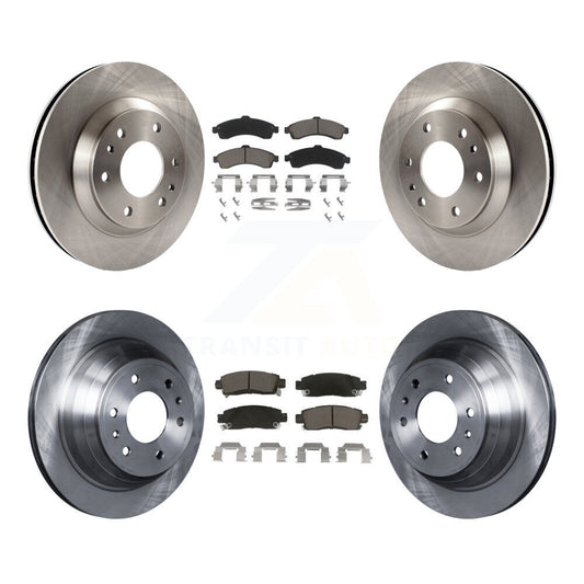 [Avant + Arrière] Kit de Disque et plaquette (céramique) de frein pour Chevrolet Trailblazer GMC Envoy Buick Rainier Oldsmobile Bravada Isuzu Ascender K8C-100931