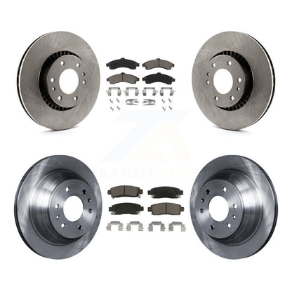 [Avant + Arrière] Kit de Disque et plaquette (céramique) de frein pour Chevrolet Trailblazer GMC EXT Envoy XL Buick Rainier XUV SSR Isuzu Ascender Saab 9-7x K8C-100932