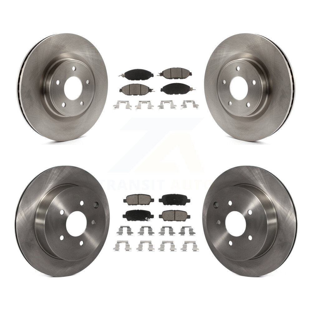 [Avant + Arrière] Kit de Disque et plaquette (céramique) de frein pour Nissan Pathfinder Murano INFINITI QX60 JX35 K8C-100933