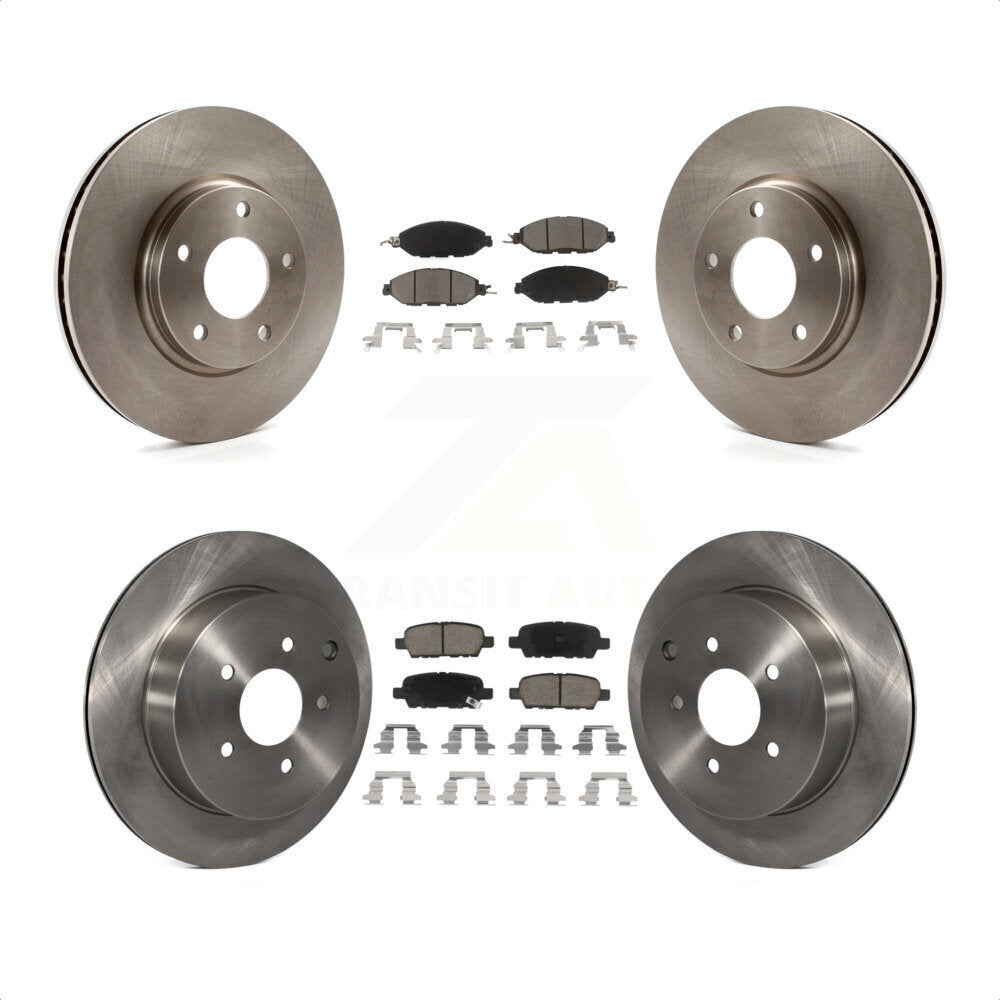 [Avant + Arrière] Kit de Disque et plaquette (céramique) de frein pour 2016 Nissan Pathfinder From 11 15 K8C-100934 par Transit Auto