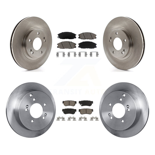 [Avant + Arrière] Kit de Disque et plaquette (céramique) de frein pour 2001-2006 Hyundai Santa Fe avec 294mm Diameter Rotor K8C-100946
