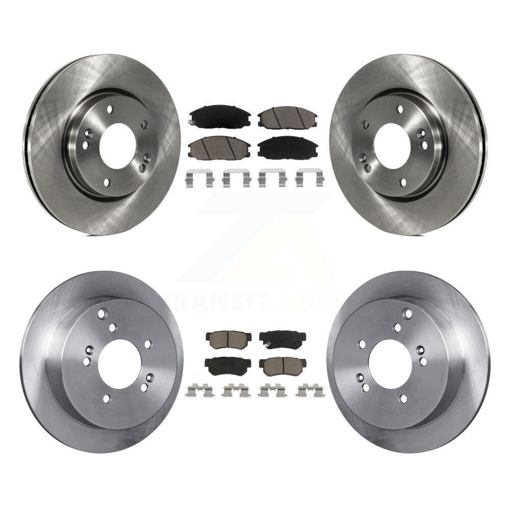 [Avant + Arrière] Kit de Disque et plaquette (céramique) de frein pour 2001-2006 Hyundai Santa Fe avec 276mm Diameter Rotor K8C-100947